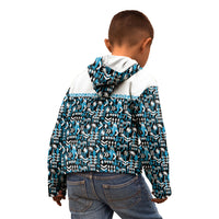 Fiji Bati Kid Hoodie Bati Island Warrior Geometry LT9 - Polynesian Pride