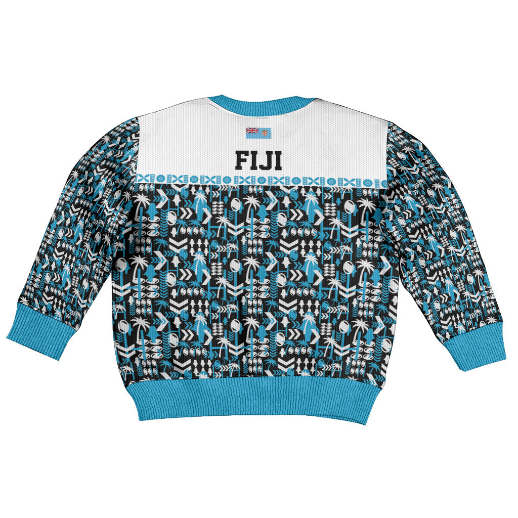 Fiji Bati Kid Ugly Christmas Sweater Bati Island Warrior Geometry