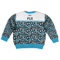 Fiji Bati Kid Ugly Christmas Sweater Bati Island Warrior Geometry