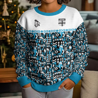 Fiji Bati Kid Ugly Christmas Sweater Bati Island Warrior Geometry