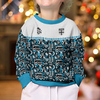 Fiji Bati Kid Ugly Christmas Sweater Bati Island Warrior Geometry