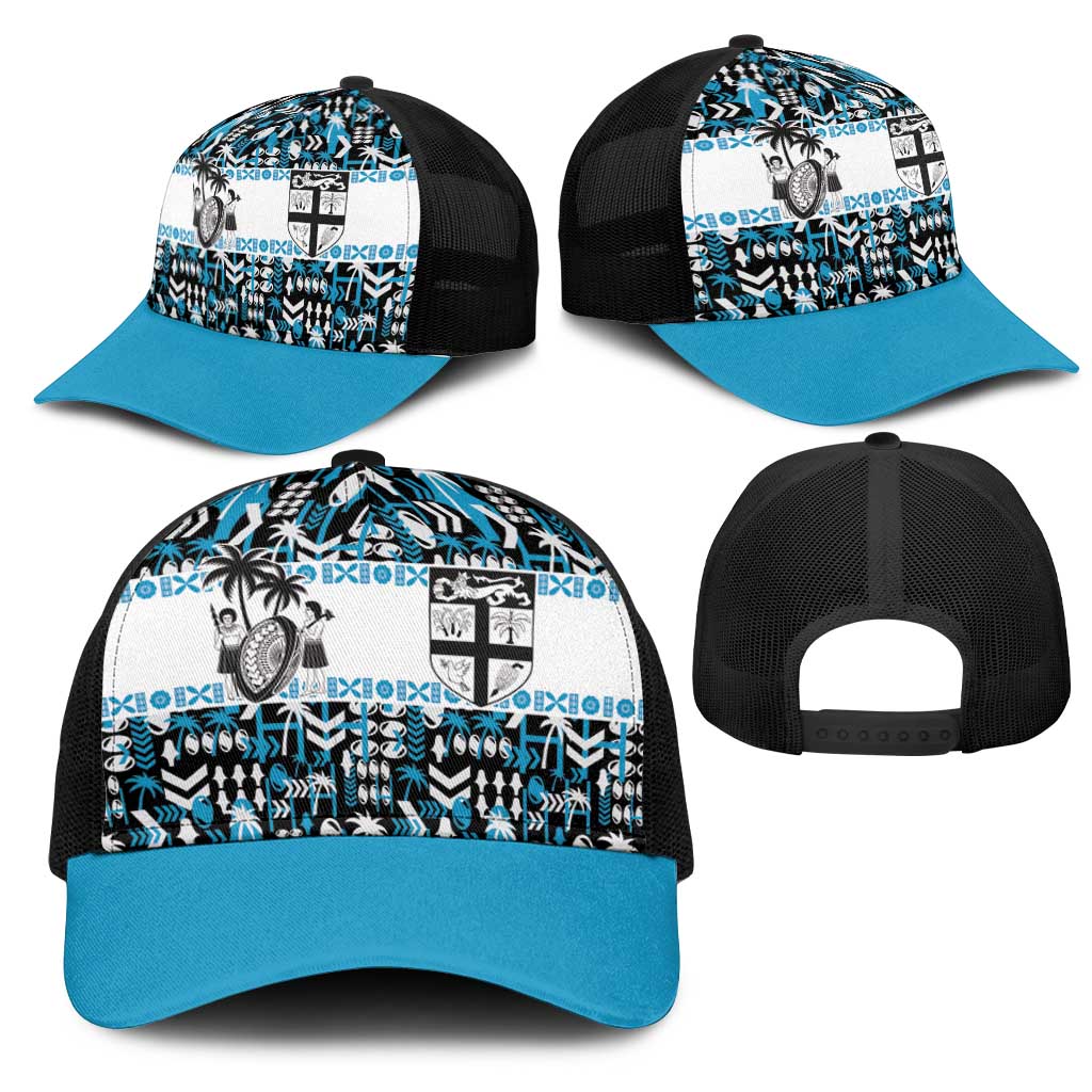 Fiji Bati Mesh Trucker Cap Bati Island Warrior Geometry LT9 - Polynesian Pride