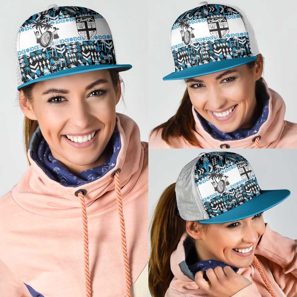 Fiji Bati Mesh Trucker Cap Bati Island Warrior Geometry LT9 - Polynesian Pride