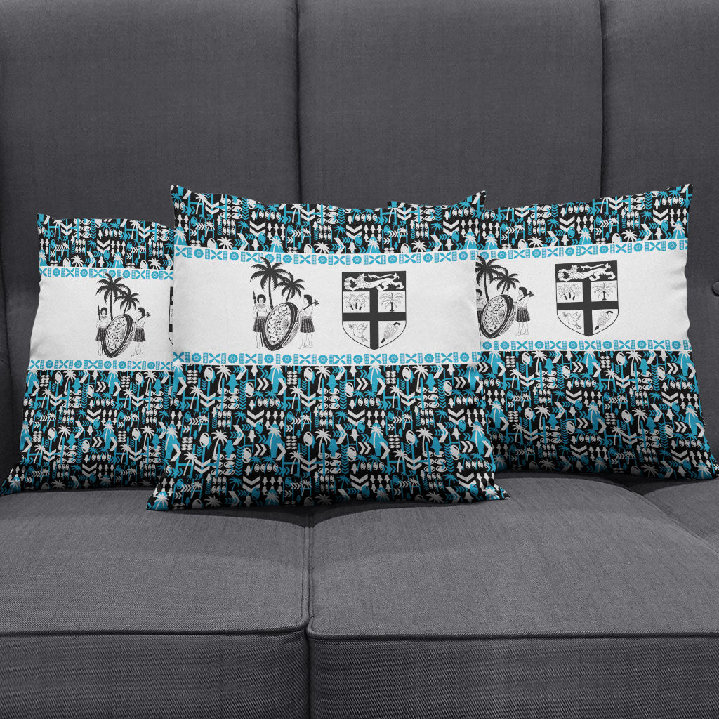 Fiji Bati Pillow Cover Bati Island Warrior Geometry LT9 - Polynesian Pride