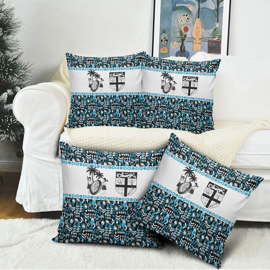 Fiji Bati Pillow Cover Bati Island Warrior Geometry LT9 - Polynesian Pride