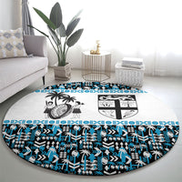 Fiji Bati Round Carpet Bati Island Warrior Geometry