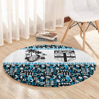 Fiji Bati Round Carpet Bati Island Warrior Geometry