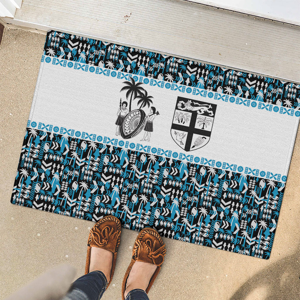 Fiji Bati Rubber Doormat Bati Island Warrior Geometry
