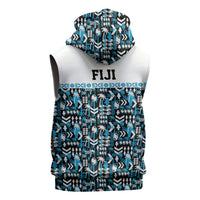 Fiji Bati Sleeveless Hoodie Bati Island Warrior Geometry LT9 - Polynesian Pride