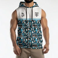 Fiji Bati Sleeveless Hoodie Bati Island Warrior Geometry LT9 - Polynesian Pride