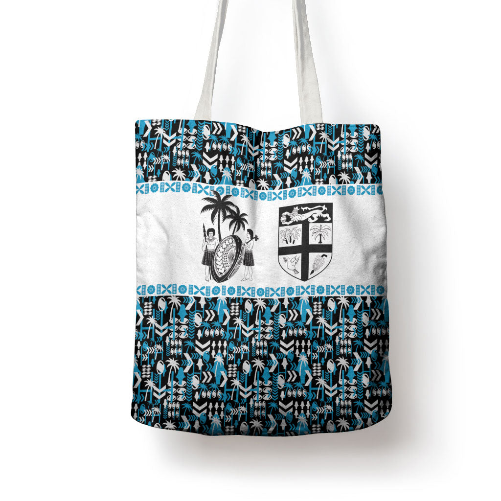 Fiji Bati Tote Bag Bati Island Warrior Geometry