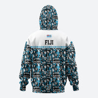 Fiji Bati Zip Hoodie Bati Island Warrior Geometry LT9 - Polynesian Pride
