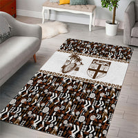 Fiji Bati Area Rug Masi-inspired Tapa Pattern LT9 - Polynesian Pride