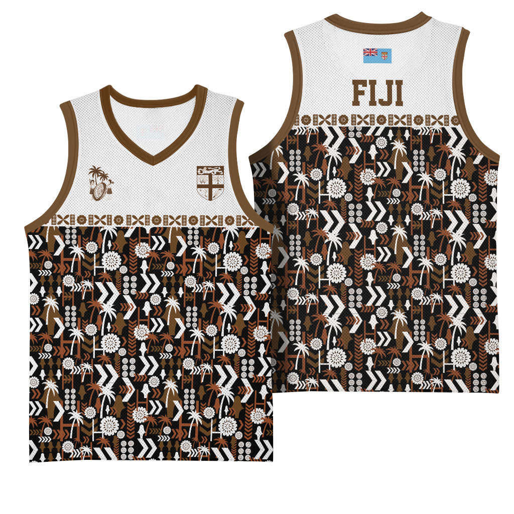 Fiji Bati Basketball Jersey Masi-inspired Tapa Pattern