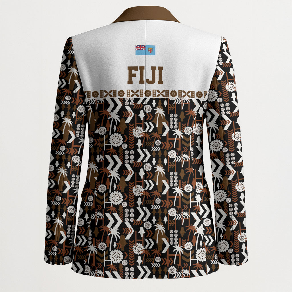 Fiji Bati Blazer Masi-inspired Tapa Pattern LT9 - Polynesian Pride