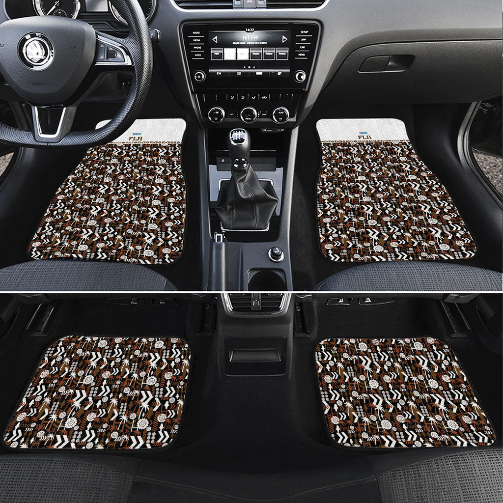 Fiji Bati Car Mats Masi-inspired Tapa Pattern