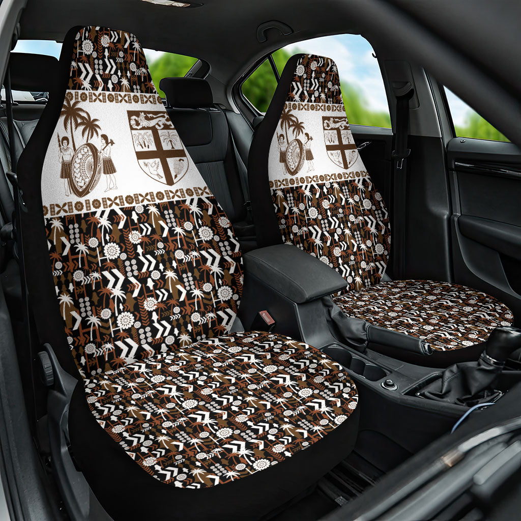 Fiji Bati Car Seat Cover Masi-inspired Tapa Pattern