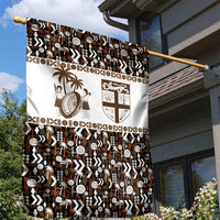 Fiji Bati Garden Flag Masi-inspired Tapa Pattern LT9 - Polynesian Pride