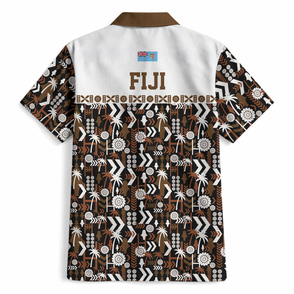 Fiji Bati Hawaiian Shirt Masi-inspired Tapa Pattern LT9 - Polynesian Pride