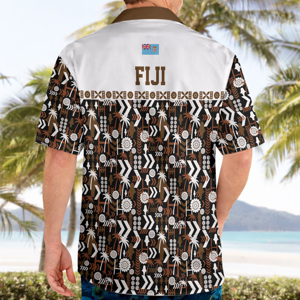 Fiji Bati Hawaiian Shirt Masi-inspired Tapa Pattern LT9 - Polynesian Pride
