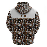 Fiji Bati Hoodie Masi-inspired Tapa Pattern LT9 - Polynesian Pride