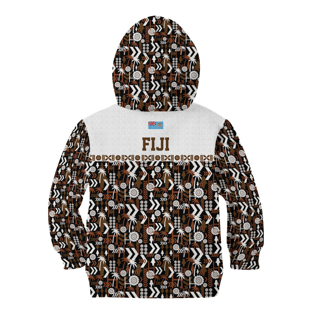 Fiji Bati Kid Hoodie Masi-inspired Tapa Pattern LT9 - Polynesian Pride
