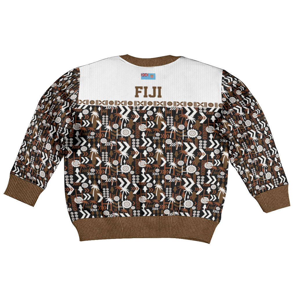 Fiji Bati Kid Ugly Christmas Sweater Masi-inspired Tapa Pattern LT9 - Polynesian Pride