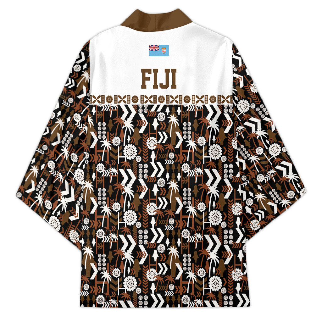 Fiji Bati Kimono Masi-inspired Tapa Pattern LT9 - Polynesian Pride