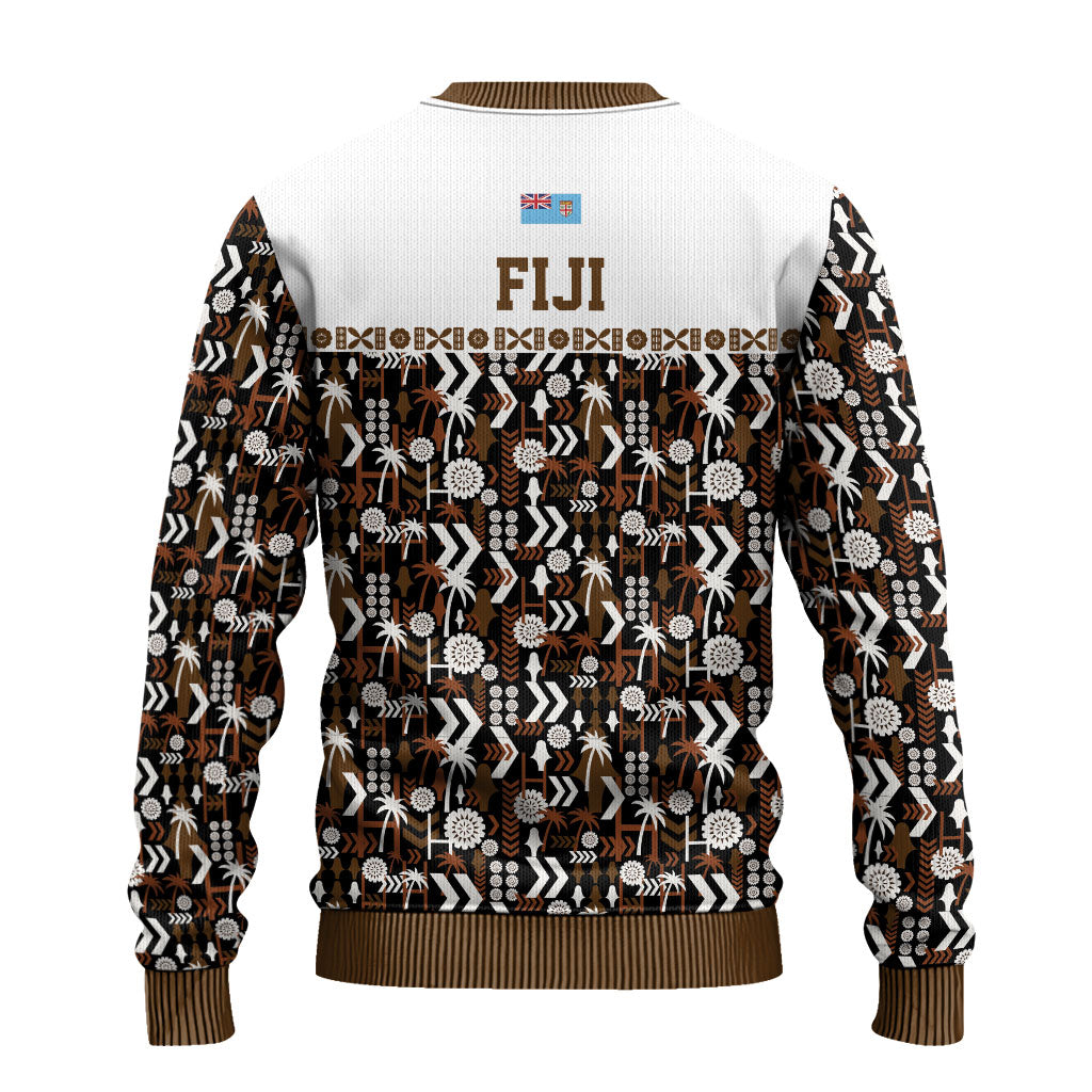 Fiji Bati Ugly Christmas Sweater Masi-inspired Tapa Pattern LT9 - Polynesian Pride