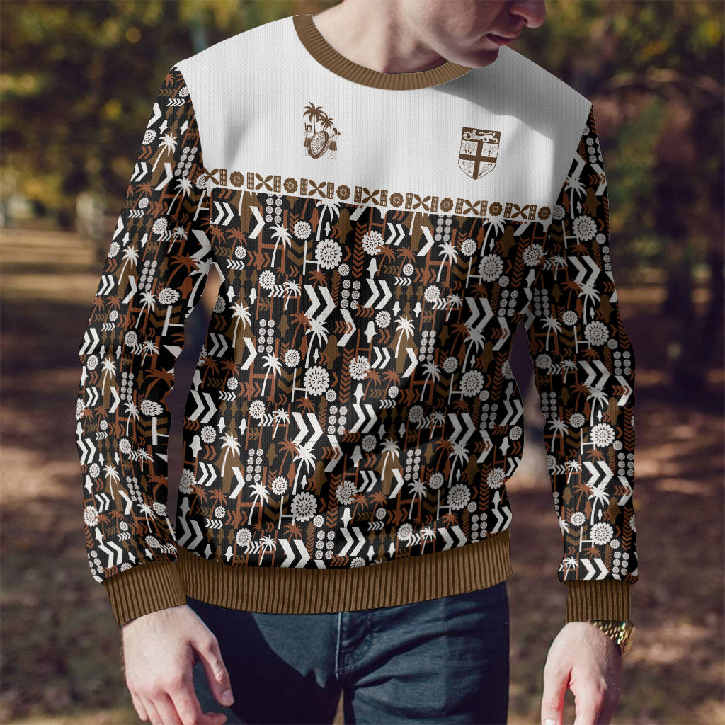 Fiji Bati Ugly Christmas Sweater Masi-inspired Tapa Pattern LT9 - Polynesian Pride