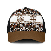 Fiji Bati Mesh Trucker Cap Masi-inspired Tapa Pattern