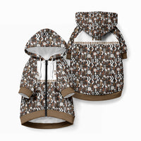 Fiji Bati Pet Hoodie Masi-inspired Tapa Pattern