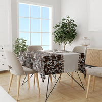 Fiji Bati Tablecloth Masi-inspired Tapa Pattern LT9 - Polynesian Pride