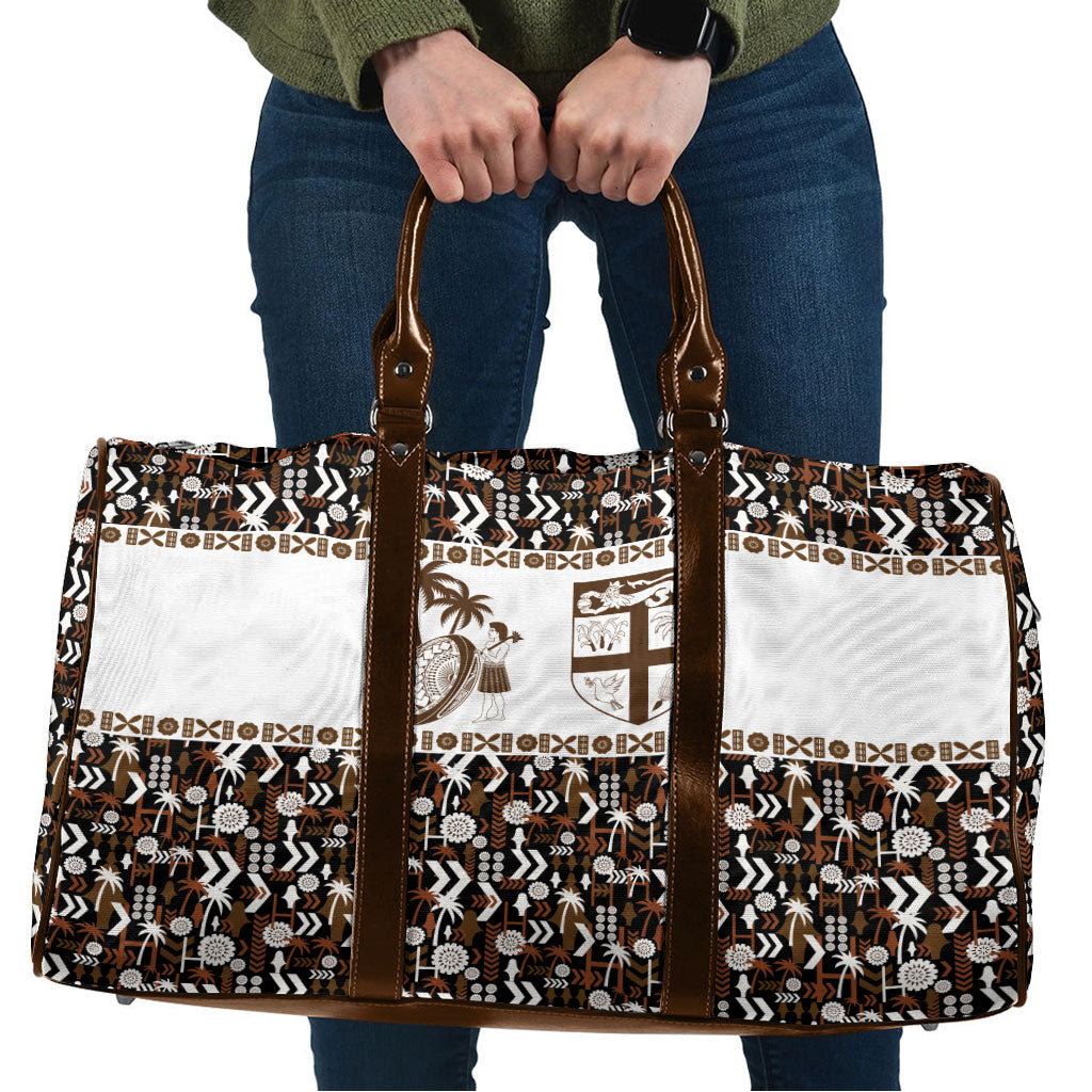 Fiji Bati Travel Bag Masi-inspired Tapa Pattern
