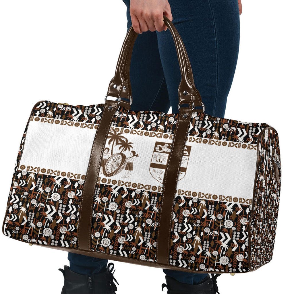 Fiji Bati Travel Bag Masi-inspired Tapa Pattern