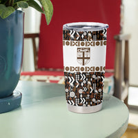 Fiji Bati Tumbler Cup Masi-inspired Tapa Pattern LT9 - Polynesian Pride
