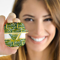 Cook Islands Island Floral AirPods Case Green Traditional Kuki's Geometric Pattern LT9 - Polynesian Pride