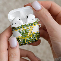 Cook Islands Island Floral AirPods Case Green Traditional Kuki's Geometric Pattern LT9 - Polynesian Pride