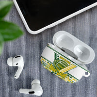 Cook Islands Island Floral AirPods Case White Traditional Kuki's Geometric Pattern LT9 - Polynesian Pride