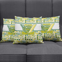 Cook Islands Island Floral Pillow Cover White Traditional Kuki's Geometric Pattern LT9 - Polynesian Pride