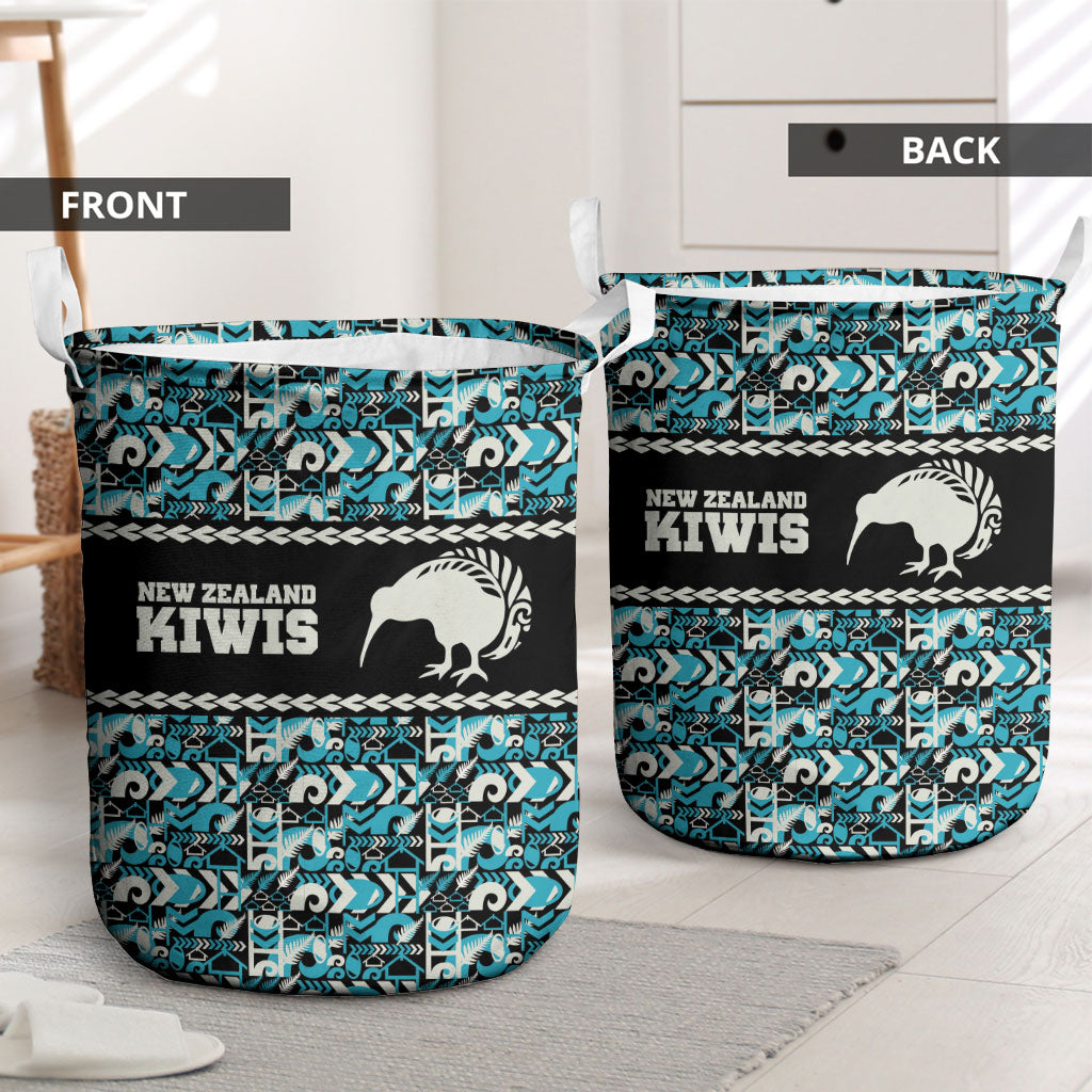 Aotearoa New Zealand Kiwis Tima Riki Motu Laundry Basket LT9 - Polynesian Pride