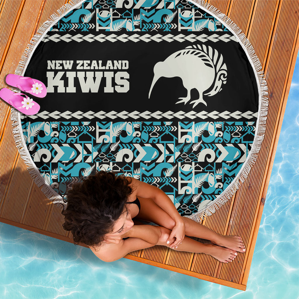 Aotearoa New Zealand Kiwis Tima Riki Motu Beach Blanket LT9 - Polynesian Pride