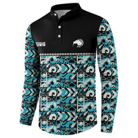 Aotearoa New Zealand Kiwis Tima Riki Motu Button Sweatshirt LT9 - Polynesian Pride