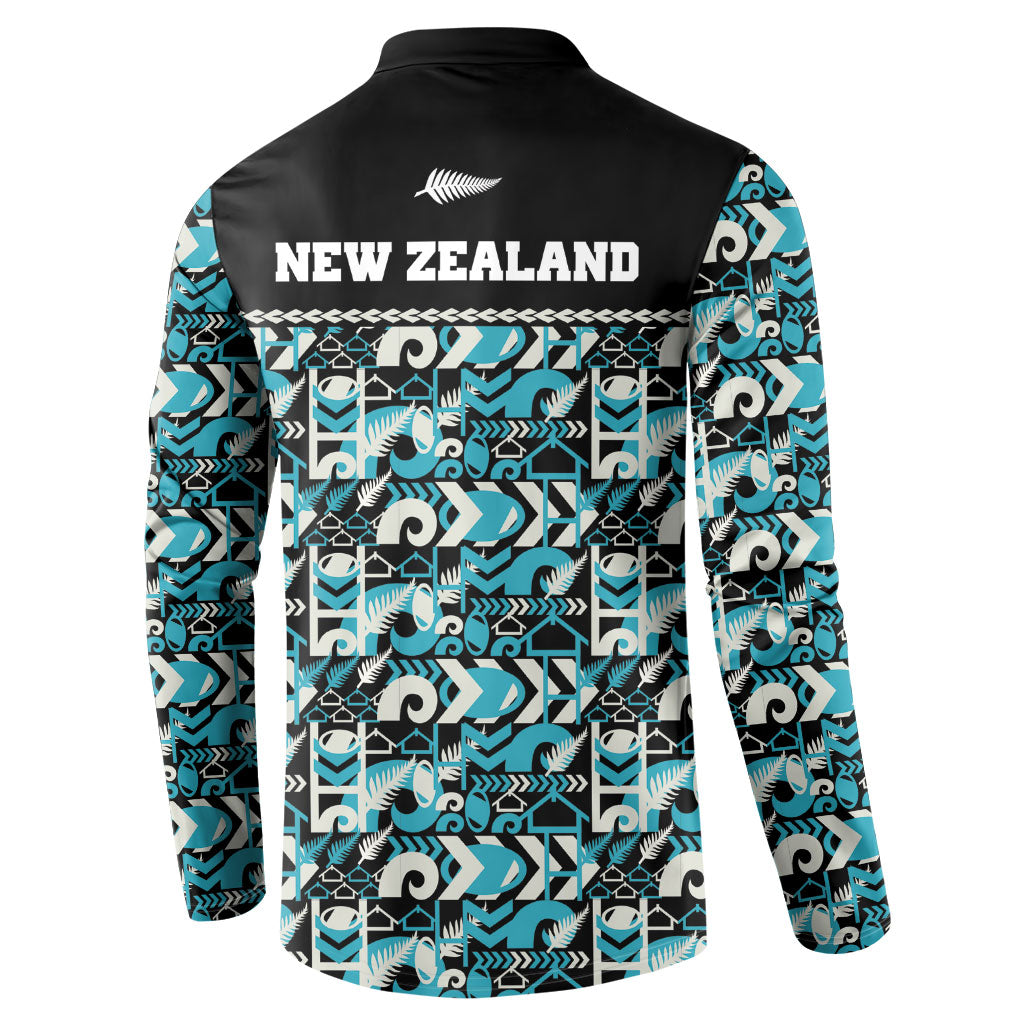 Aotearoa New Zealand Kiwis Tima Riki Motu Button Sweatshirt LT9 - Polynesian Pride