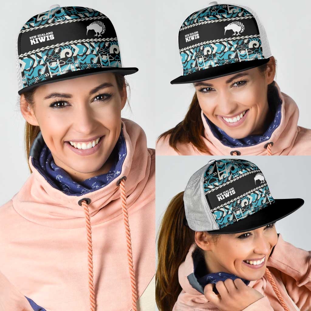 Aotearoa New Zealand Kiwis Tīma Riki Motu Mesh Trucker Cap LT9 - Polynesian Pride