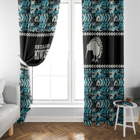 Aotearoa New Zealand Kiwis Tima Riki Motu Window Curtain LT9 - Polynesian Pride