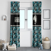 Aotearoa New Zealand Kiwis Tima Riki Motu Window Curtain LT9 - Polynesian Pride