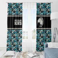 Aotearoa New Zealand Kiwis Tima Riki Motu Window Curtain LT9 - Polynesian Pride