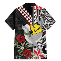 Hawaii Monk Seal Santa Family Matching Mermaid Dress and Hawaiian Shirt Hibiscus Kakau Pattern Mele Kalikimaka LT9 - Polynesian Pride