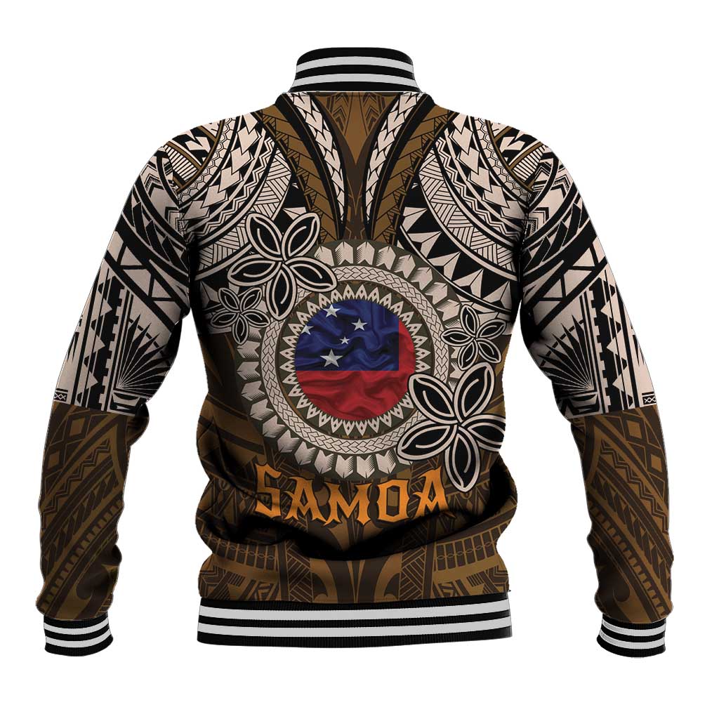Samoa Warrior Baseball Jacket The Mighty Samoan Warrior Spirit